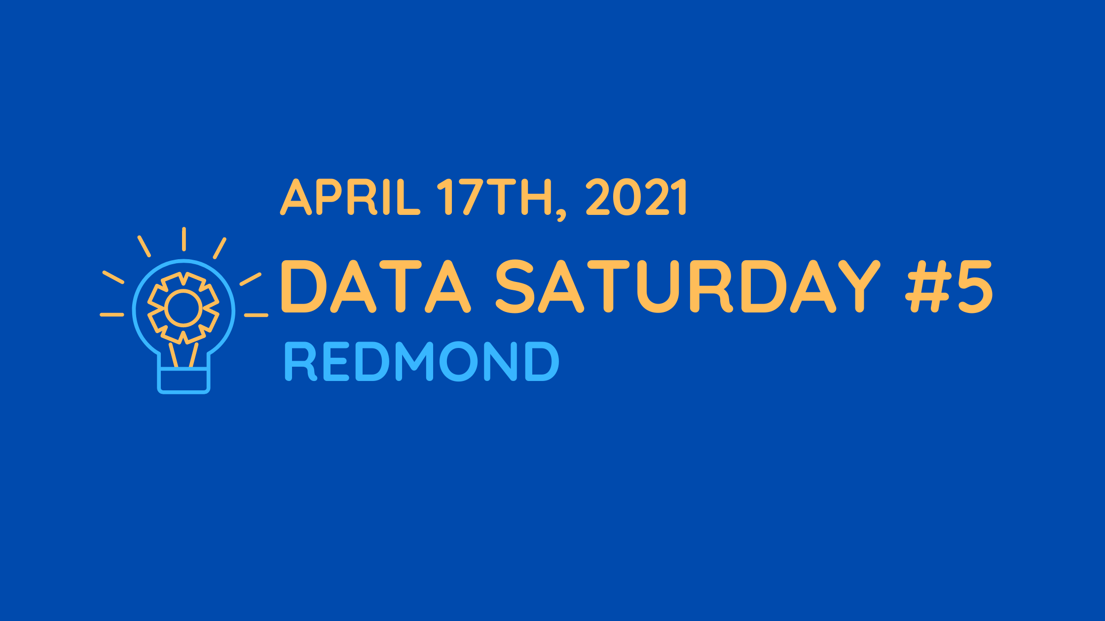 April 17 Data Saturday